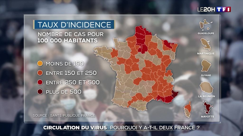 Météo, densité, frontière : pourquoi le virus circule moins fortement à l'Ouest de la France