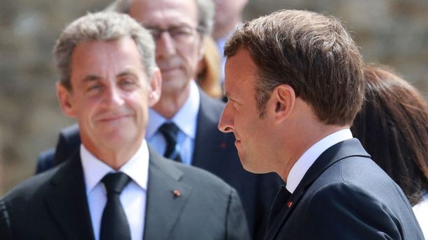 Macron and Sarkozy