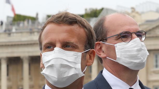 Emmanuel Macron et Jean Castex, le 14 juillet, place de la Concorde