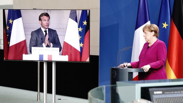 Emmanuel Macron présente le plan franco-allemand de 500 milliards d'euros
