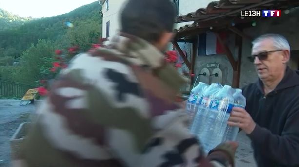 Intempéries dans les Alpes-Maritimes : de la nourriture et de l'eau distribuées aux habitants de Malaussène