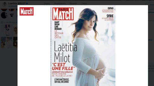 Laëtitia Milot s'affiche enceinte pour "Paris Match"