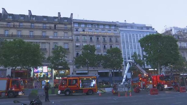 VIDÉO - Paris : un incendie touche la Maison du Danemark sur les Champs-Elysées