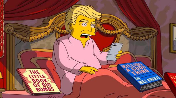 Les Simpsons se moquent de Donald Trump et des 100 jours de sa présidence