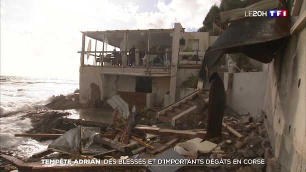 Tempête Adrian : d'importants dégâts en Corse