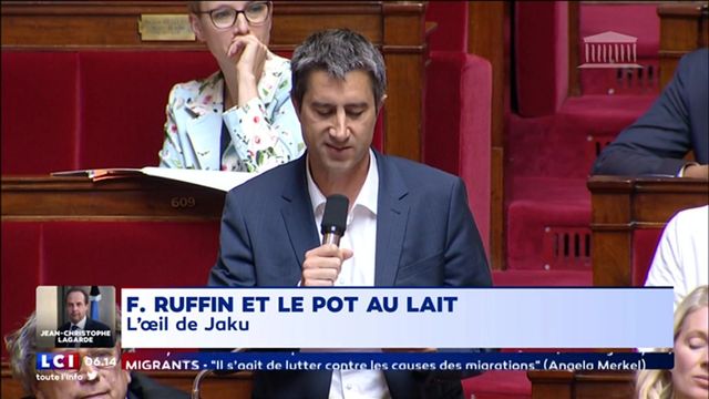 Assemblée nationale : François Ruffin et le pot au lait